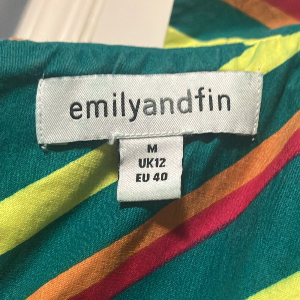 Colorful Striped Cotton Dress - Picture 4 of 6